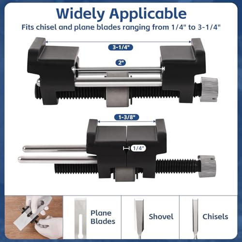 YIDAZLE chisel sharpening jig with honing guide and five diamond sharpening stones