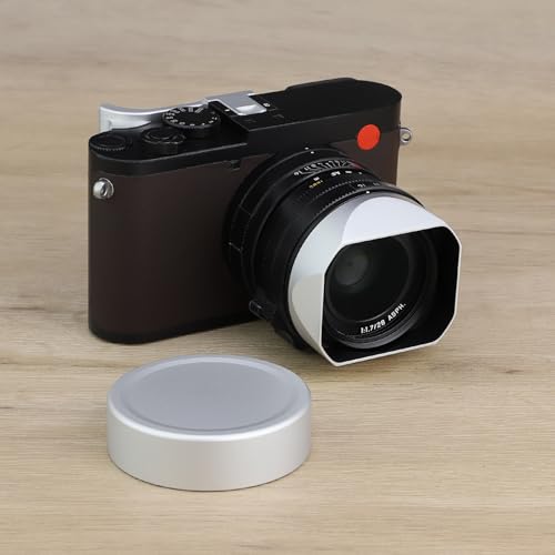 Haoge Metal Front Lens Cap Cover for Leica Q3 43 Q3 Q2 Q Type 116 q Type116 Digital Camera Accessories Silver Sliver