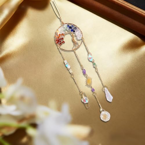 Chakra Crystal Tree of Life Suncatcher Handmade Hanging Ornament
