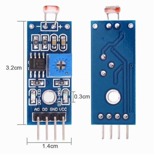 10 Pcs 4 Pin Photo Resistor Sensor Light Detector Module with Digital Output for Arduino Raspberry Pi