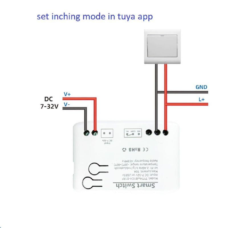 [Australia - AusPower] - Tuya app WiFi Temperature Controller,1 Channel 110v 10A Dry Contact Relay Switch,Compatible with Alexa Google Home, TYTHWB1CH 