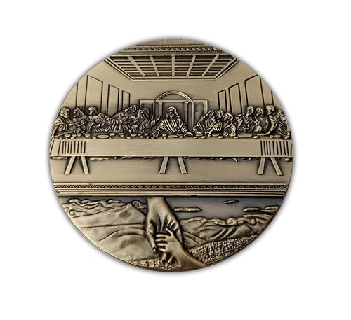 Jesus Christ Last Supper 3D Commemorative Coin - Religious Souvenir
