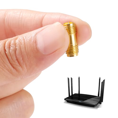 SMA Female to RP-SMA Female Plug Connector, RF Coaxial Adapter, for 2G 3G 4G LTE Antenna, Router, Pack of 5 SMA Female to RP-SMA Female