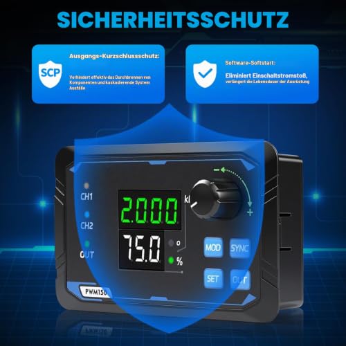 Signal Generator, PWM150 Dual Channel Signal Generator | Servo motor drive rectangular pulse with adjustable frequency