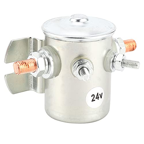 Fafeicy 24V 200A Starter Relay Stainless Steel Waterproof Starter Magnet for Motor Vehicles Engine Starter Relay with Protection Function Replacement Car Starter Relay Normally Open