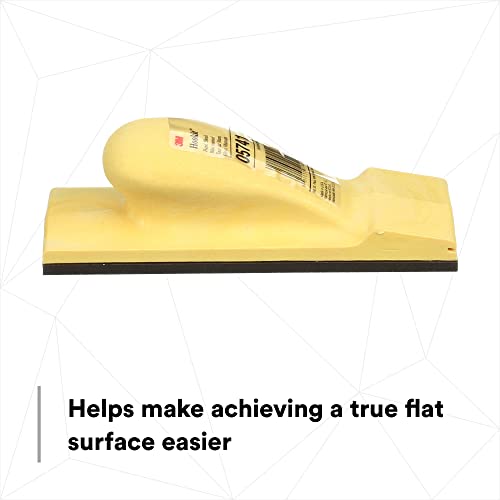 3M Hookit hand sanding block, 05741, 2-3/4 x 7-3/4 inches, black rectangular block