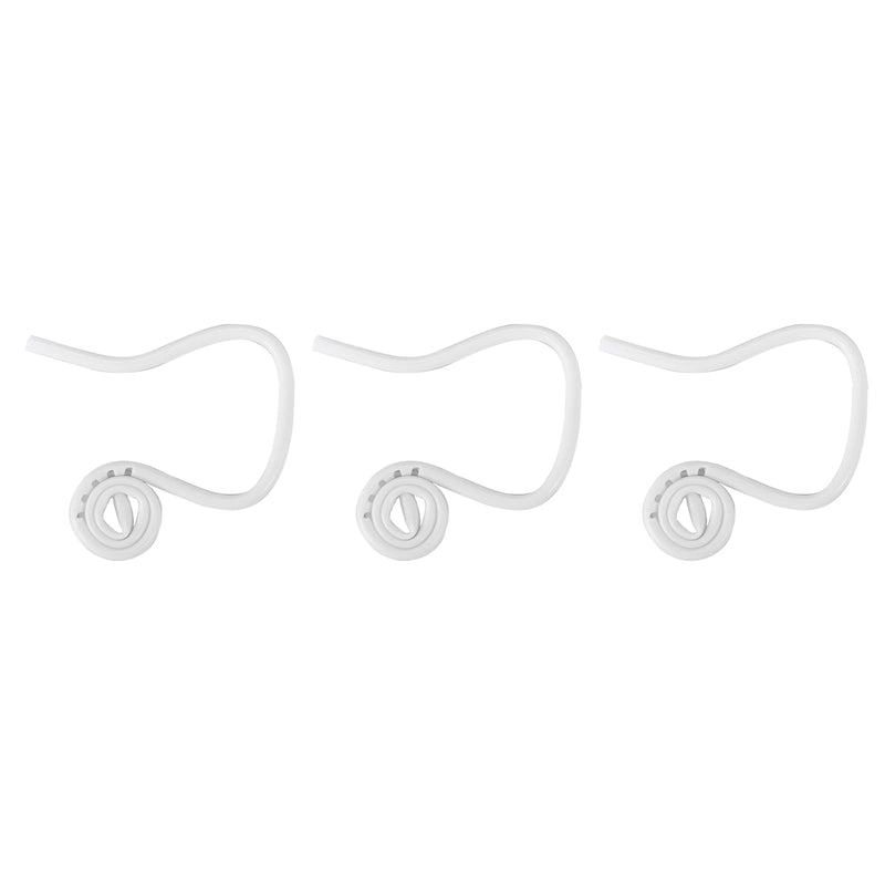 [Australia - AusPower] - JMU Dental Coiled Saliva Ejectors, Curled Saliva Ejector Tip White, 100pcs/bag, Each Bag with 3 adaptors 