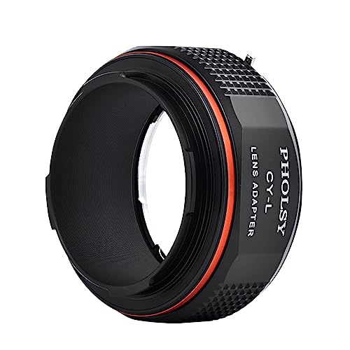 PHOLSY Adapter Compatible with Contax Yashica CY Lens and Leica L Camera Contax / Yashica CY to Leica L