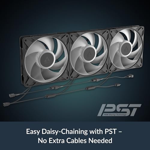ARCTIC P14 Pro A-RGB (Black) - Powerful 140 mm Premium PC Fan | PWM Case Fan, Y Cable Splitter, Case Fan, 400-2500rpm, 0rpm <5%PWM, 5V Digital RGB, Hydrodynamic Plain Bearing, 4-Pin