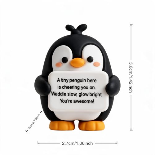 Positive Penguin Gifts, The Penguin, Spiritual Gifts for Women, Mini Black Black Penguin