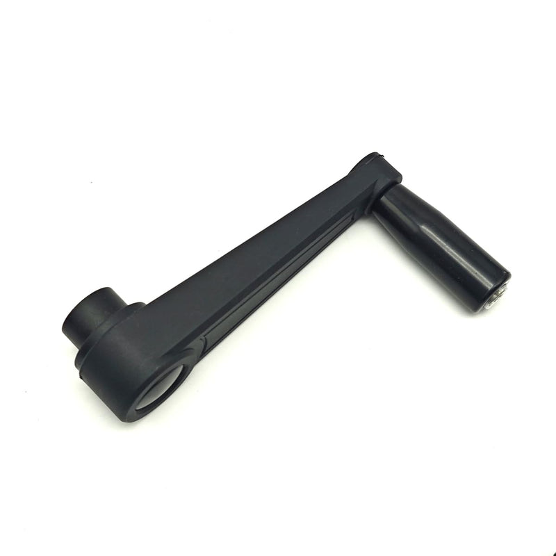 [Australia - AusPower] - 3.15"" Nylon Crank Handle Drill Press Revolving Handle with Round or Square Installation Hole Smooth 360 Degree Operation for Industry Lathe Milling Grinding Machine (Round Hole 10x80), Black Round Hole 10x80 