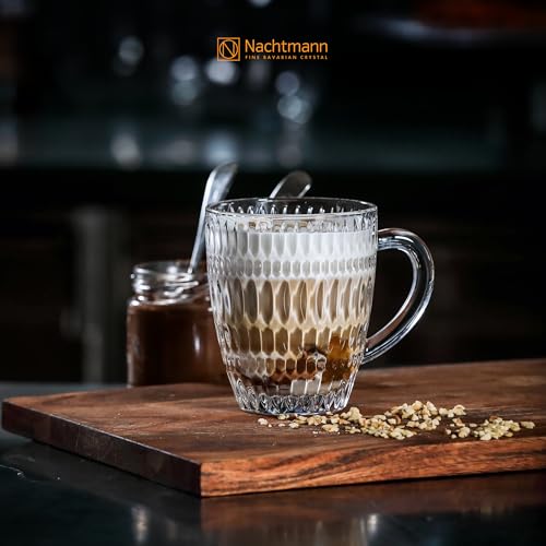 Nachtmann Ethno Set of 2 Glass Hot Drinks Tumblers, Clear 13.3 Ounces