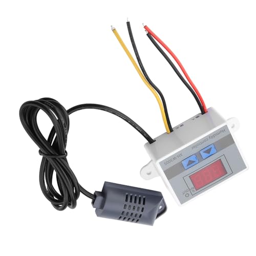 Hilitand digital humidity controller with LED display, button settings, and 12V single-stage hygrometer module