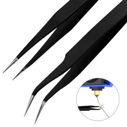31PCS 3D Printer Accessories Tool Kit 3D Print Tool Kit Cleaning needle Pliers Tweezers Scraper Cleaning Knife Carving Chisel for 3D Printing Removing Cleaning Finishing