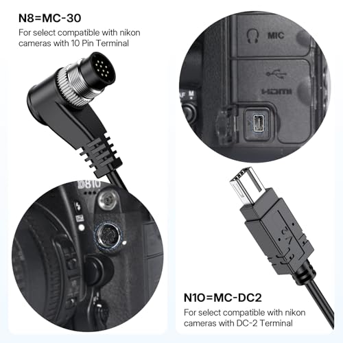 for Nikon Camera Rechargeable Remote Shutter Release with Interval Timer for nikon