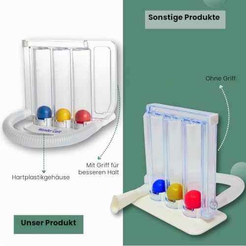 3 Ball Breathing Lung exerciser/ 3 Ball Incentive Spirometer