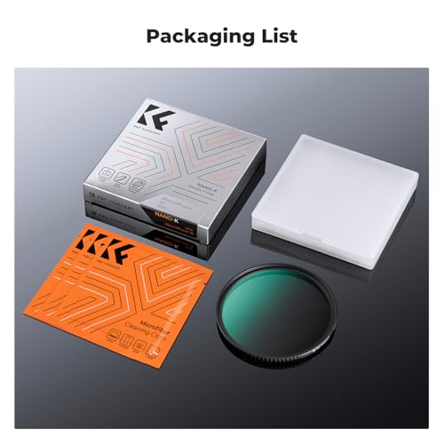 K&F CONCEPT 55mm Black Diffusion 1/2 Filter Mist Cinematic Effect Filter