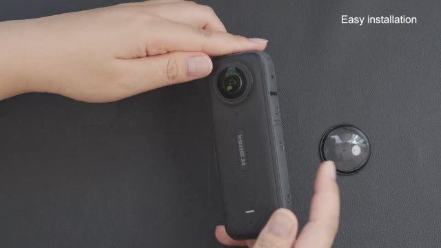 PULUZ Premium Lens Guard for Insta360 X4, Glass Lens Protector Removable Protective Lens Cover Action camera Accessories For Insta360 X4 Removable