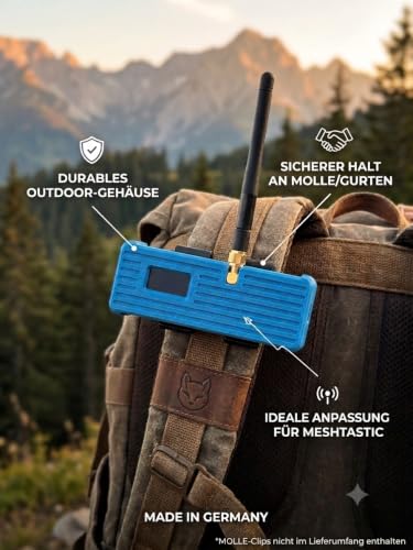 Case for LilyGO T-Beam V1.x with Table Stand, Perfect Fit for Meshtastic & MeshCore, 3D Printed Protective Housing Made of Matte Bambu Lab PLA, Without Electronics