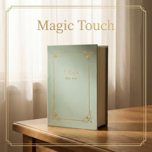 Jewelry Organizer Book Box, Travel jewelry Storage Gift Case for Women PU Leather for Dresser Drawers(Green) Green