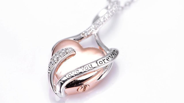 TYSO Heart Urn Necklace for Ashes 925 Sterling Silver Infinity Ashes Necklace Infinity Cremation Necklace Love You Forever Jewelry Keepsake Memorial Gift for Women Mom Grandma