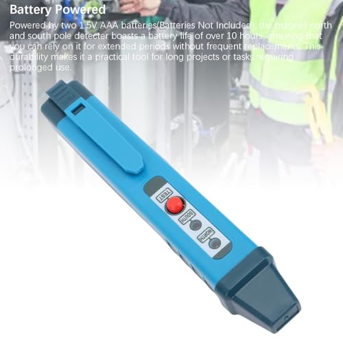 Zunate magnetic polarity tester pen with LED indicator and test probe lead lenses
