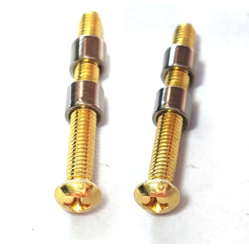 SZFNSEN 35mm brass loveless bolt knife handle fasteners, 6mm diameter nuts for tactical survival knife making