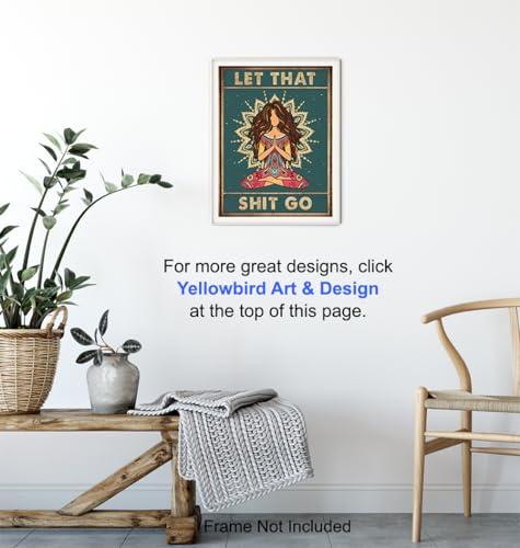 New Age Mandala Wall Art LARGE 11x14 - Zen Wall Art for Home - Mandala Art spiritual Gifts - positive Print - Inspirational Wall Decor - Bohemian - Buddha Art Yoga Decor - Unframed 11"L x 14"W