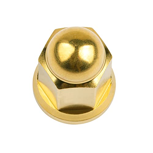 Wanyifa titanium M6 gold dome head acorn lug nut close-up