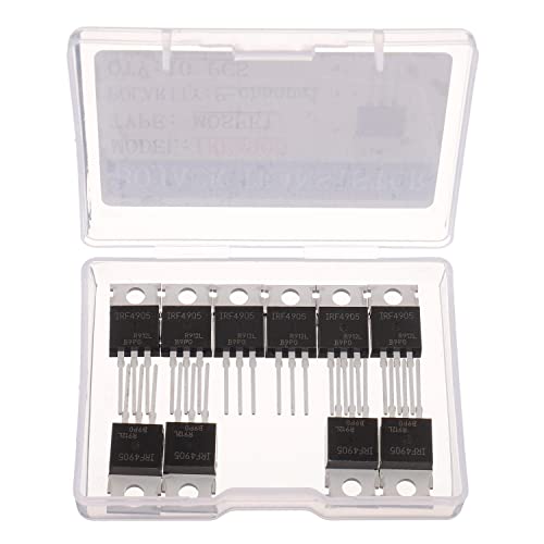 BOJACK IRF4905 MOSFET Transistors IRF4905S 74A 55V P-Channel Power MOSFET TO-220AB (Pack of 10)