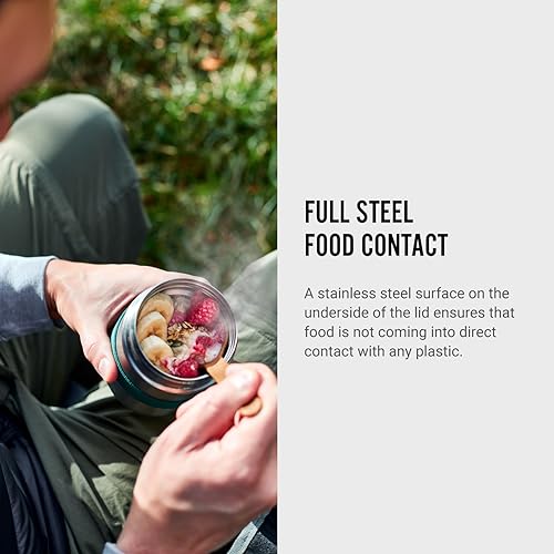 Black + Blum Food Flask, Stainless Steel, Orange, 400ml