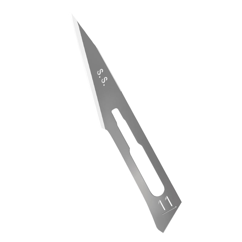 [Australia - AusPower] - JMU 100pcs Sterile Surgical Blades #10, Stainless Steel Scalpel Blades, Individually Foil Wrapped 