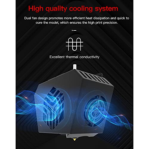 Original Creality CR6 SE Hotend Extruder Kit with Extra 2pcs Nozzles 0.4mm for CR-6 SE/Max/CR-5 PRO 3D Printer with Cartridge Heater, Thermistor