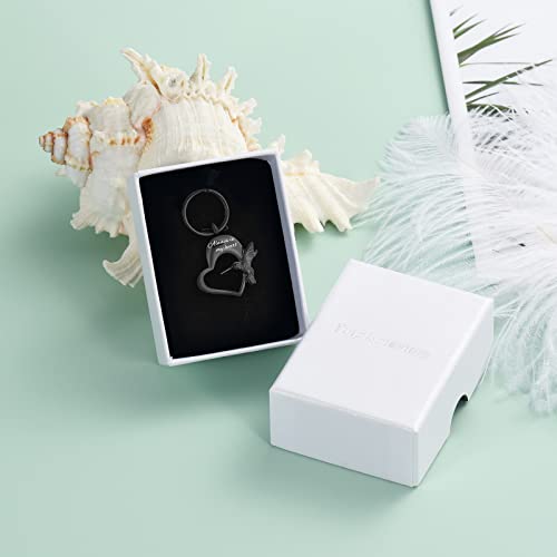Yinplsmemory Hummingbird Cremation Keychain for Ashes Holder Always in My Heart Urn Locket Pendant Keychain Urn for Women/Men Black