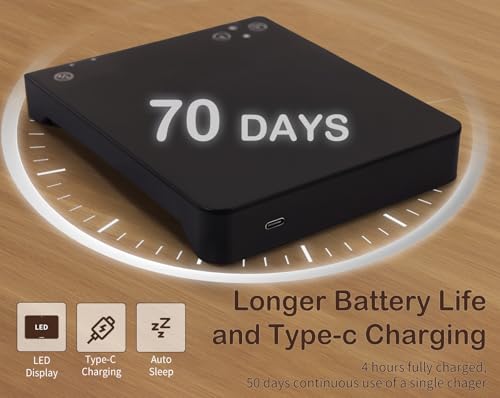 0.1g/3kg Rechargeable Coffee Scale with Three Timing Modes and Touch Button