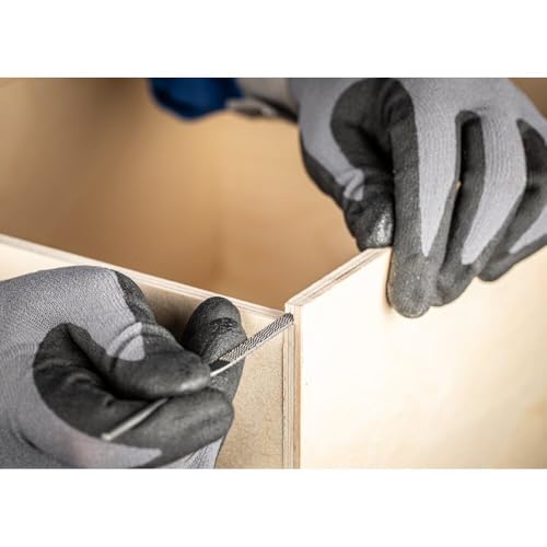 PFERD 6-piece needle rasp file set, 5-1/4-inch second cut files without handles