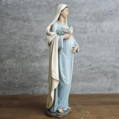 BC Catholic Pregnant Mary Mother Virgin Mary Statue 8.4" H Multiple Color 8 inches H