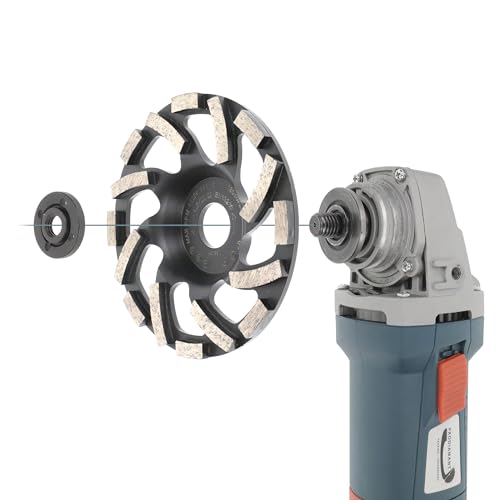 Prodiamant Professional Diamond Cup Wheel Abrasive Diamond Cup Wheel Screed, Asphalt, Plaster, Abrasive Building Materials Suitable Angle Grinder | For concrete, natural stone, granite, screed, plaster and masonry - coarse grain for quick removal and s...