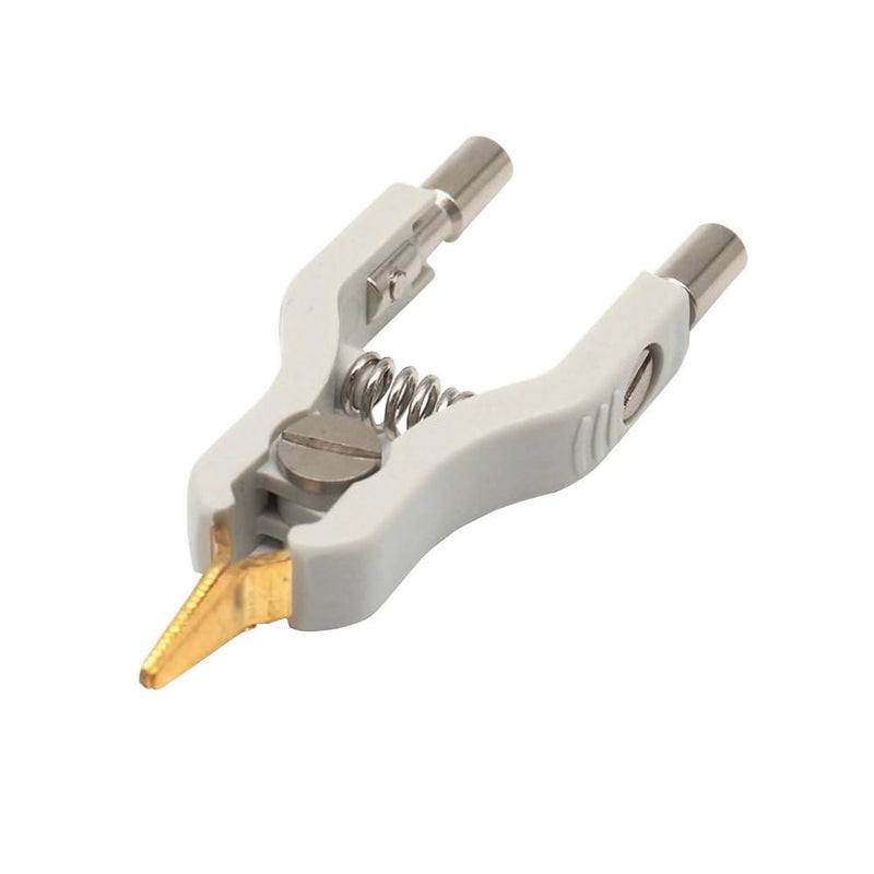 [Australia - AusPower] - 2PCS Copper LCR Kelvin Test Clip Bridge Test Clip Microresistivity Clip Test Clamp Testing Instrument Accessories 