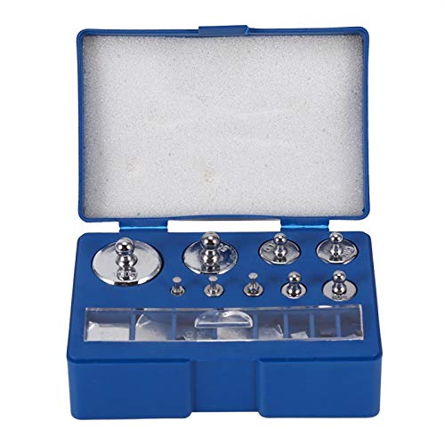 Calibration Weight, 1 g, 2 g, 5 g, 10 g, 20 g, 50 g, 100 g, Stainless Steel Precision Calibration Weight, Calibration Weight Set with Calibration Weight, Tweezers for Digital Scales, Laboratory, Hobby