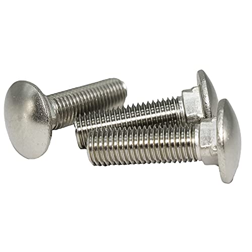 SANTIE 3/8"-16 x 1-1/2" stainless steel carriage bolts, 25-piece pack