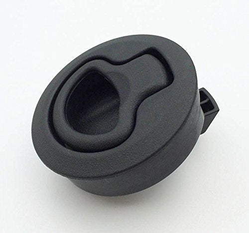 [Australia - AusPower] - Slam Latch Hatch Round Pull Latch (OWACH AL-958-1) for Boat Deck RV Cabinet Door Drawers Replace Southco M1-61 Push-to-Close (Black, 1/4" Door, Non-Locking) Black 