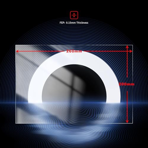 380x260x0.15mm FEP Film for ELEGOO Jupiter,for ANYCUBIC Photon M3 Max 6PCS 380x260x0.15mm