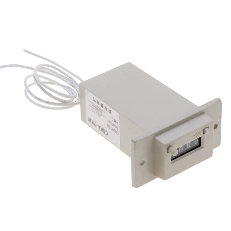 [Australia - AusPower] - CSK4-YKW 4 Digit Electromagnetic Counter pulse count AC110V / AC220V / DC24V(AC 110V) AC 110V 