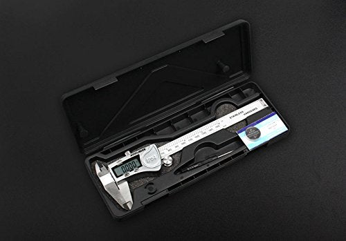 [Australia - AusPower] - Accusize Industrial Tools Digital Caliper, 0-6''/0-150 mm Range by 0.0005''/0.01 mm Resolution, Large LCD, Ip54 Water Resistant, 2015-0150 