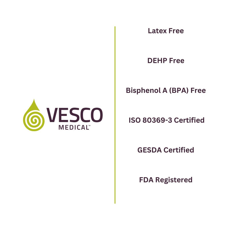 [Australia - AusPower] - Vesco Medical ENFit Standard Tip Syringes, 5ml (Pack of 25) Pack of 25 