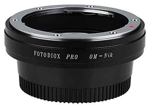Fotodiox Pro Lens Mount Adapter - Olympus Zuiko (OM) 35mm SLR Lens to Nikon F Mount SLR Camera Body Olympus OM