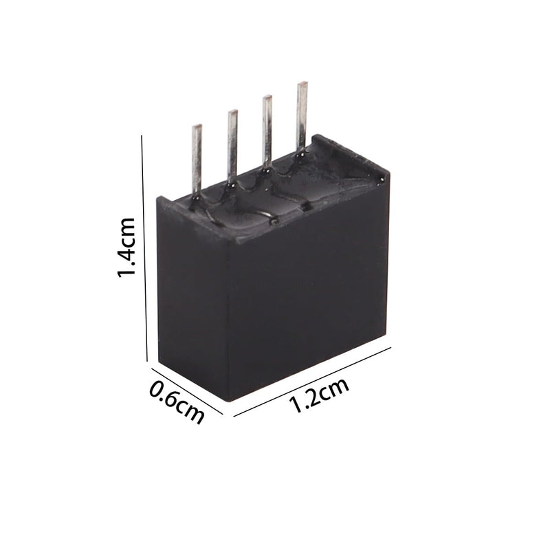 4pcs Black 4 Pin DC-DC Isolating Transformer Modules - B0505S-1W 5V to 5V 1W Fixed Voltage Power Supply for Electronic Circuits