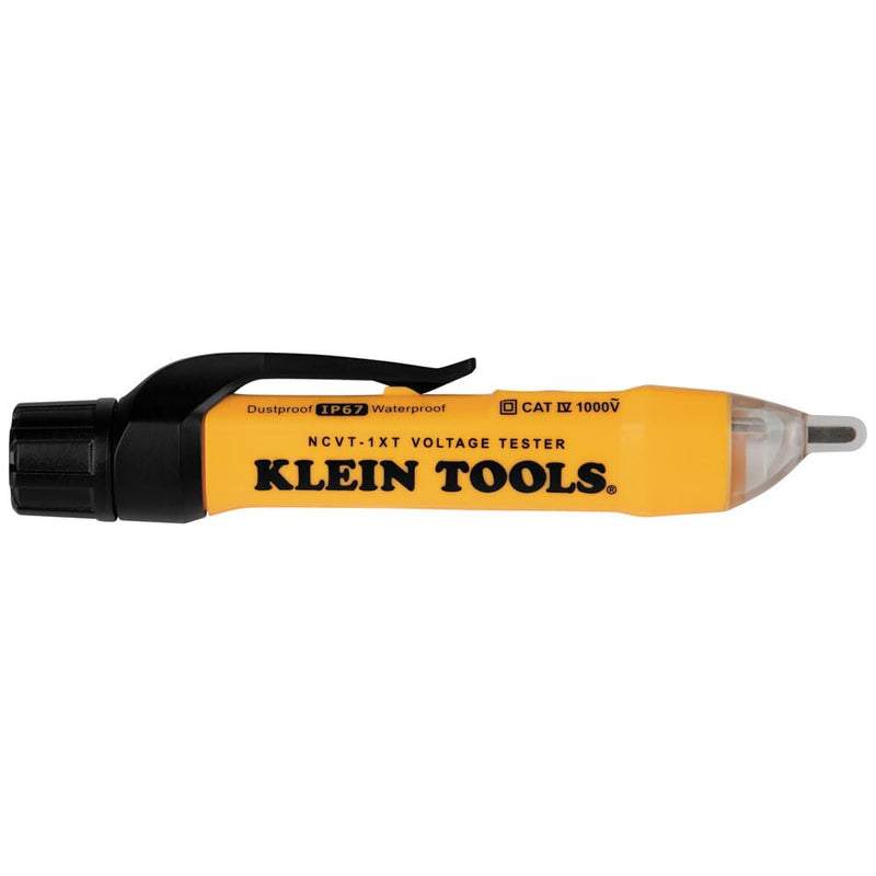 [Australia - AusPower] - Klein Tools NCVT1XT Voltage Tester, Non-Contact Low Voltage Test Pen, 70V to 1000V AC, Durable IP67 Tester is Dustproof and Waterproof 