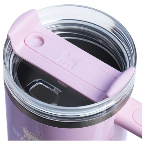 Stanley Quencher 30 oz Tumbler Stainless Steel Vacuum Insulated with Handle Lid and Straw, 30 oz Tumbler for Hot and Cold Drinks, PINK ICICLE GLOSS 30 Ounces